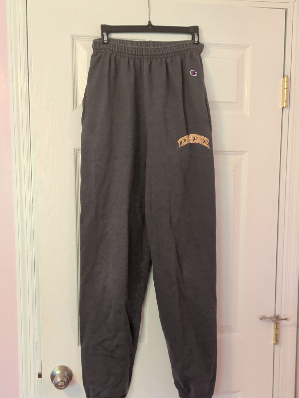 Champion Men's Dark Gray Sweatpants with Tennessee Logo